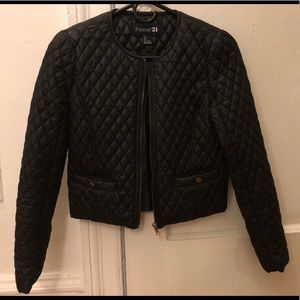 Black quilted jacket!
